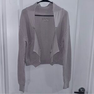 We The Free Soft Gray Knit Cardigan